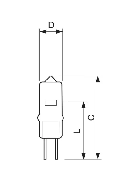 Ampoule halogène Philips Capsuleline 50W GY6.35 blanche